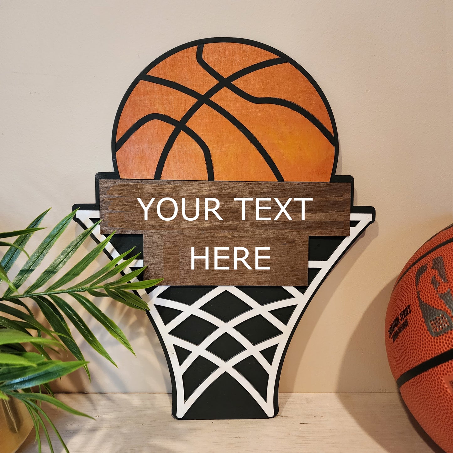 Basketball Themed Room Decor, Personalized Sports Decor for Boys