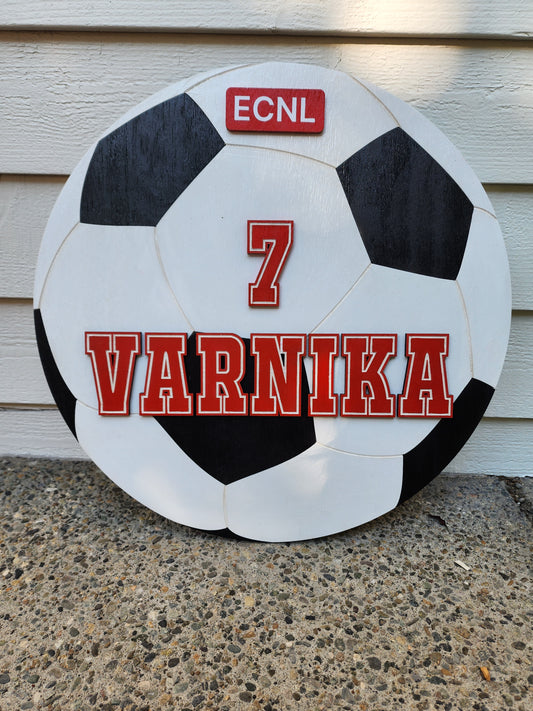 Detailed Soccer ball sign for Teenagers, soccer players, League players