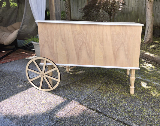 Collapsible Cart with Wooden Wheels